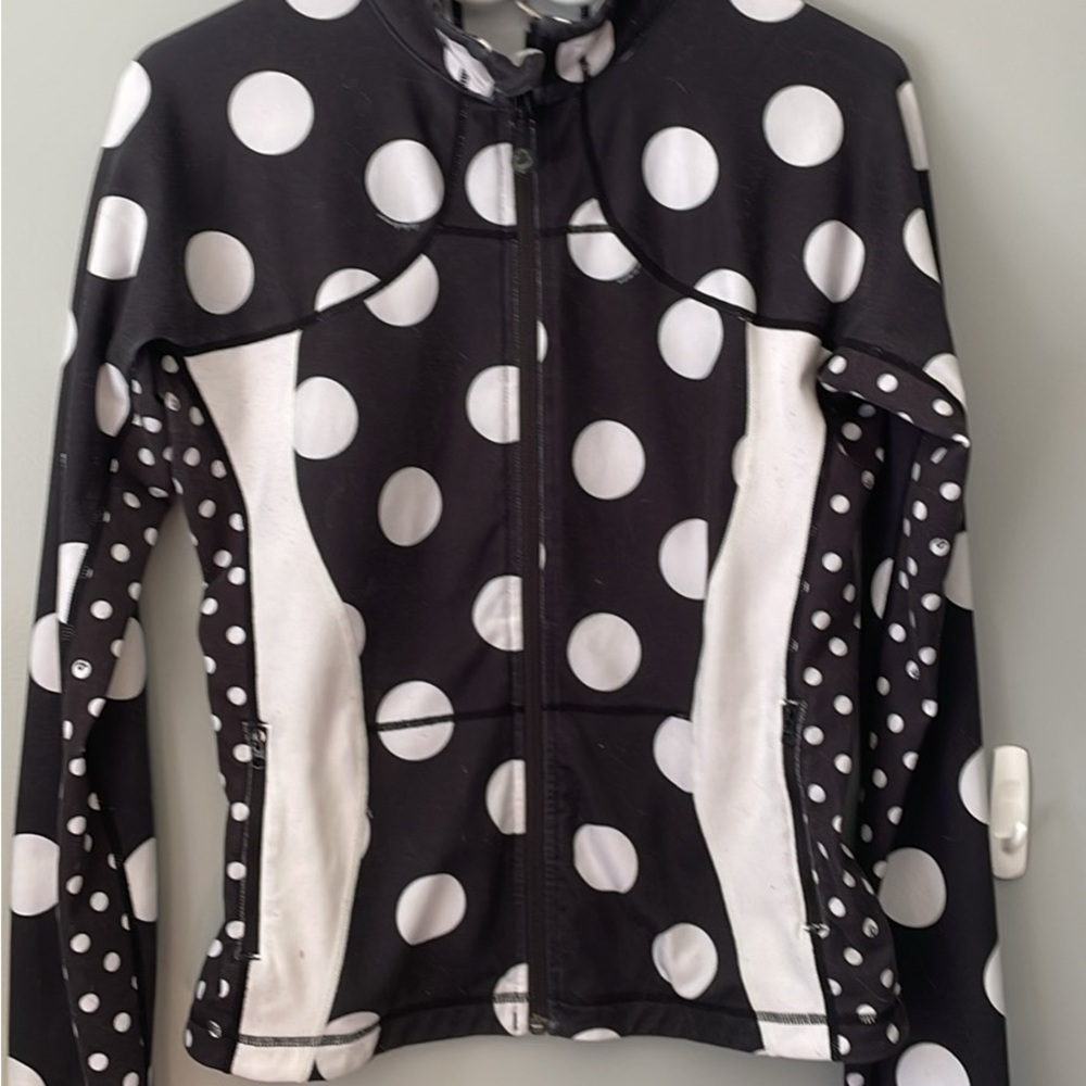 Rare lululemon Black and White Polka Dot Jacket
